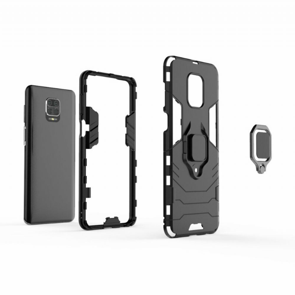 Hoesje voor Xiaomi Redmi Note 9S / Note 9 Pro Resistente Ring