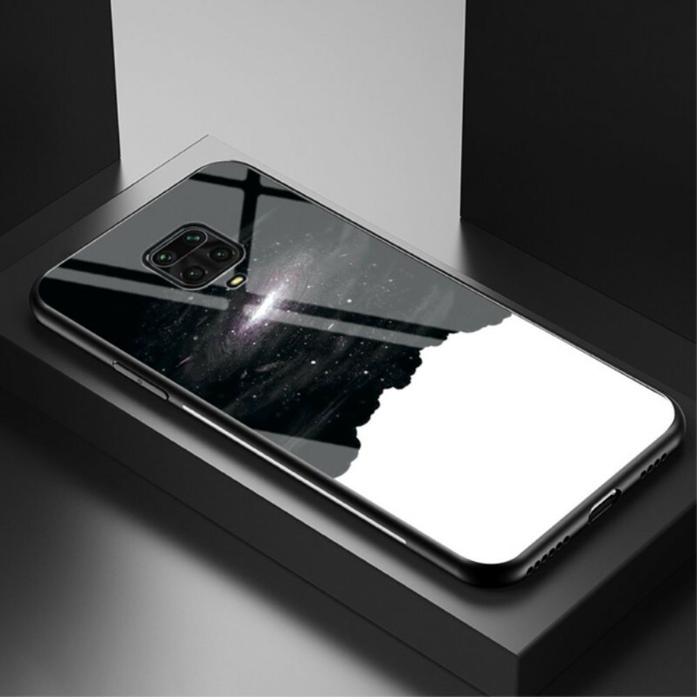 Hoesje voor Xiaomi Redmi Note 9S / Note 9 Pro Sterrenhemel Gehard Glas