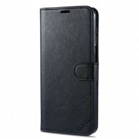 Leren Hoesje voor Xiaomi Redmi Note 9S / Note 9 Pro Azns Kunstleer