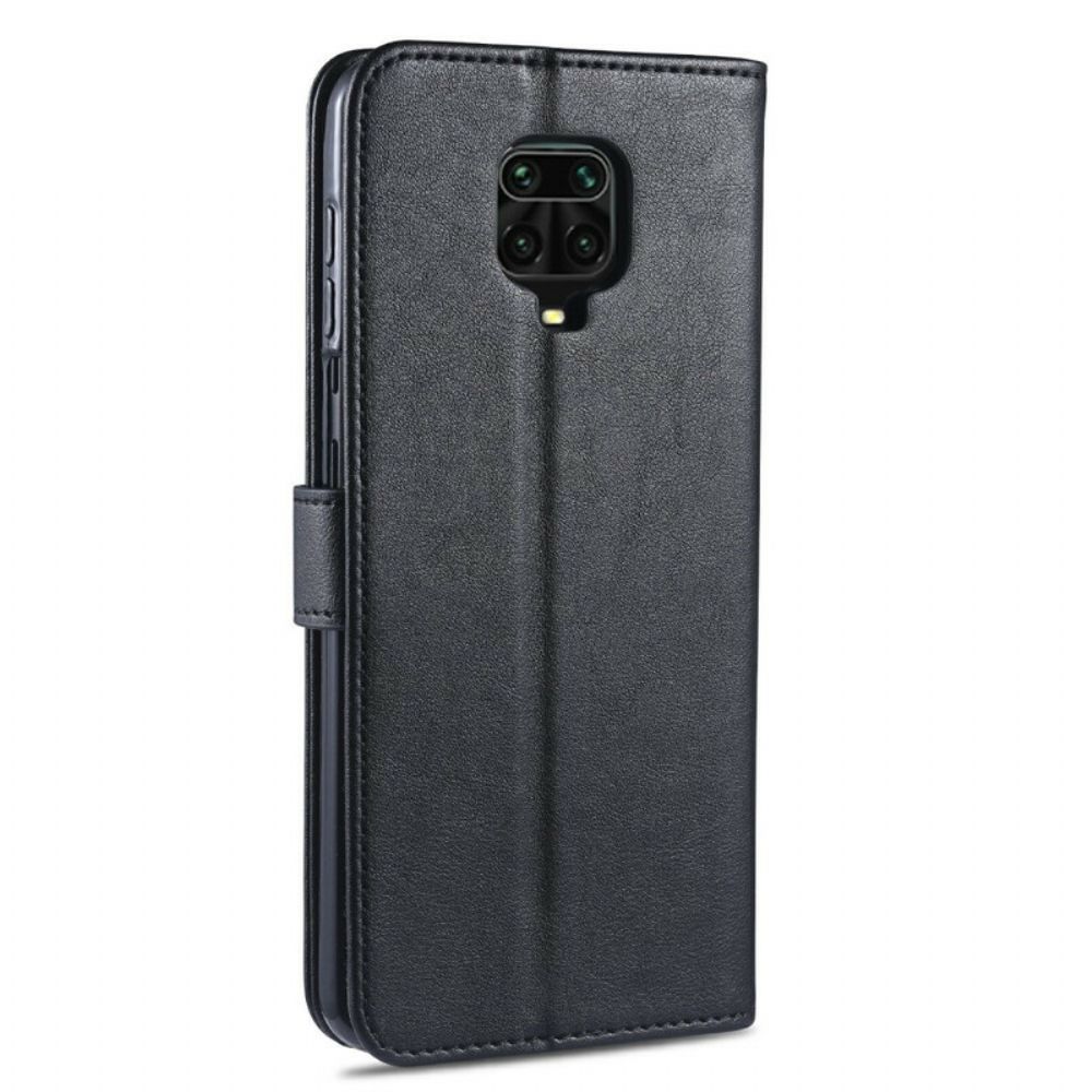 Leren Hoesje voor Xiaomi Redmi Note 9S / Note 9 Pro Azns Kunstleer