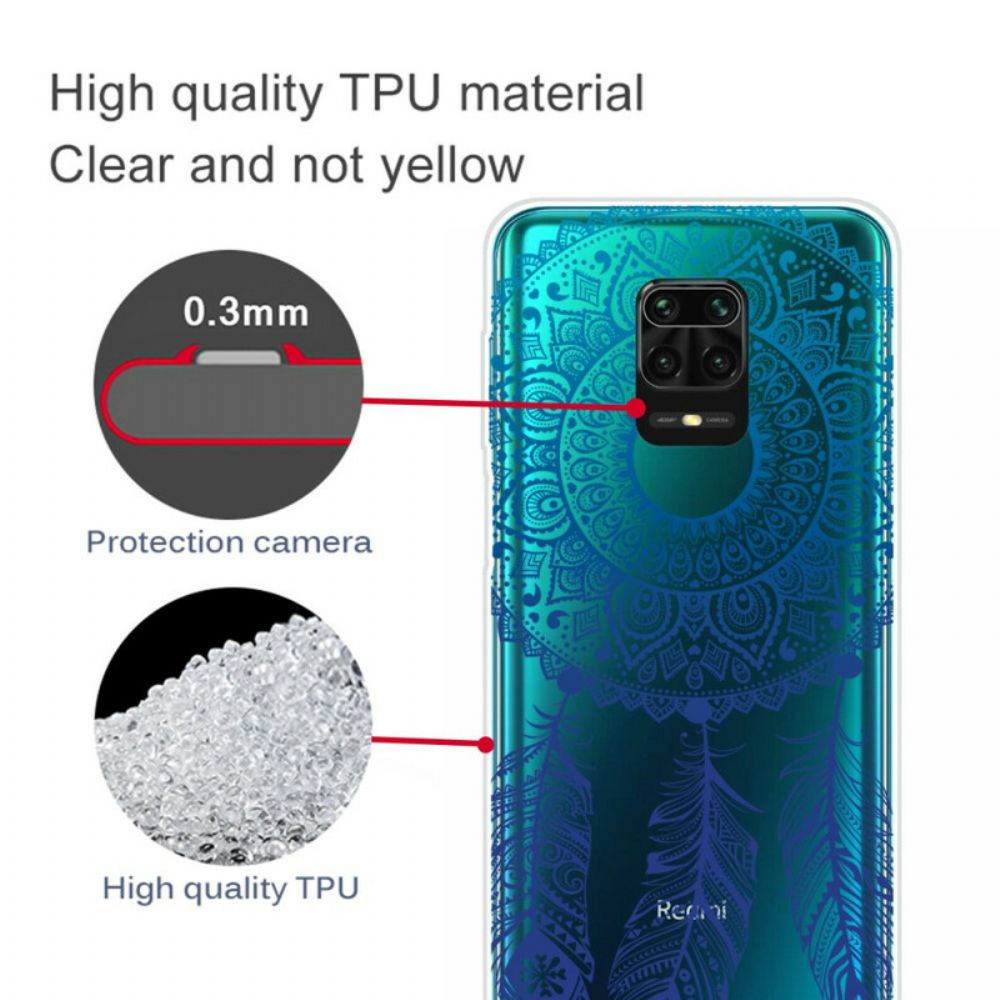 Telefoonhoesje voor Xiaomi Redmi Note 9S / Note 9 Pro Enkelvoudige Bloemenmandala