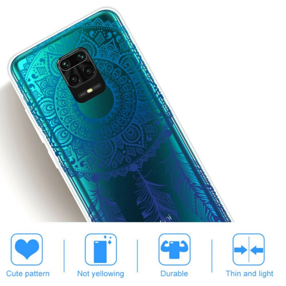 Telefoonhoesje voor Xiaomi Redmi Note 9S / Note 9 Pro Enkelvoudige Bloemenmandala