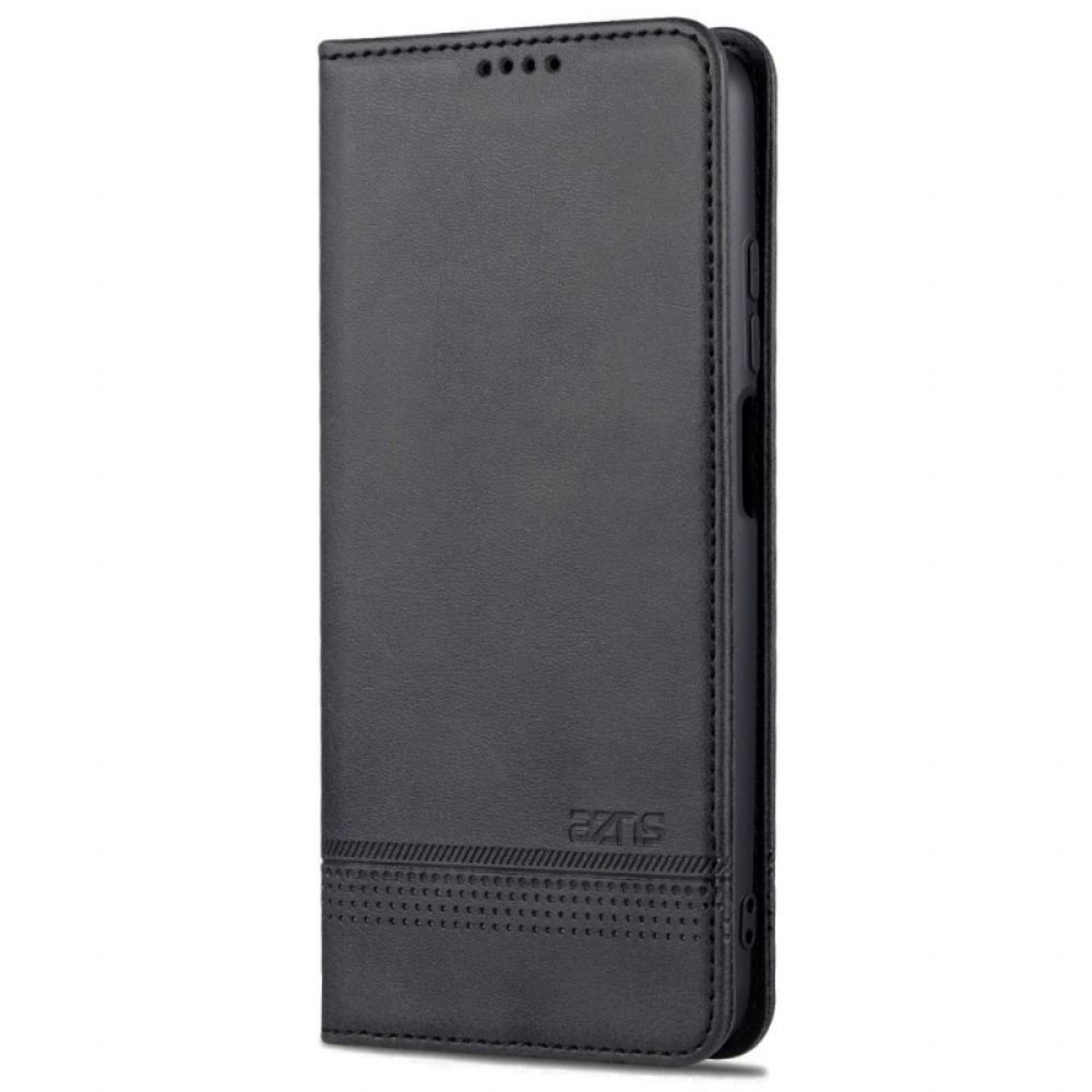 Bescherming Hoesje voor Poco M4 Pro 5G Folio-hoesje Azns Lederen Stijl