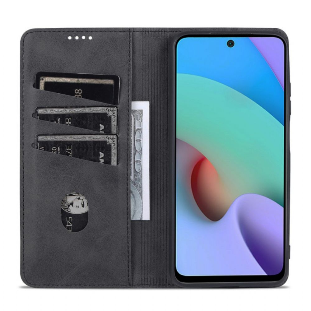 Bescherming Hoesje voor Poco M4 Pro 5G Folio-hoesje Azns Lederen Stijl