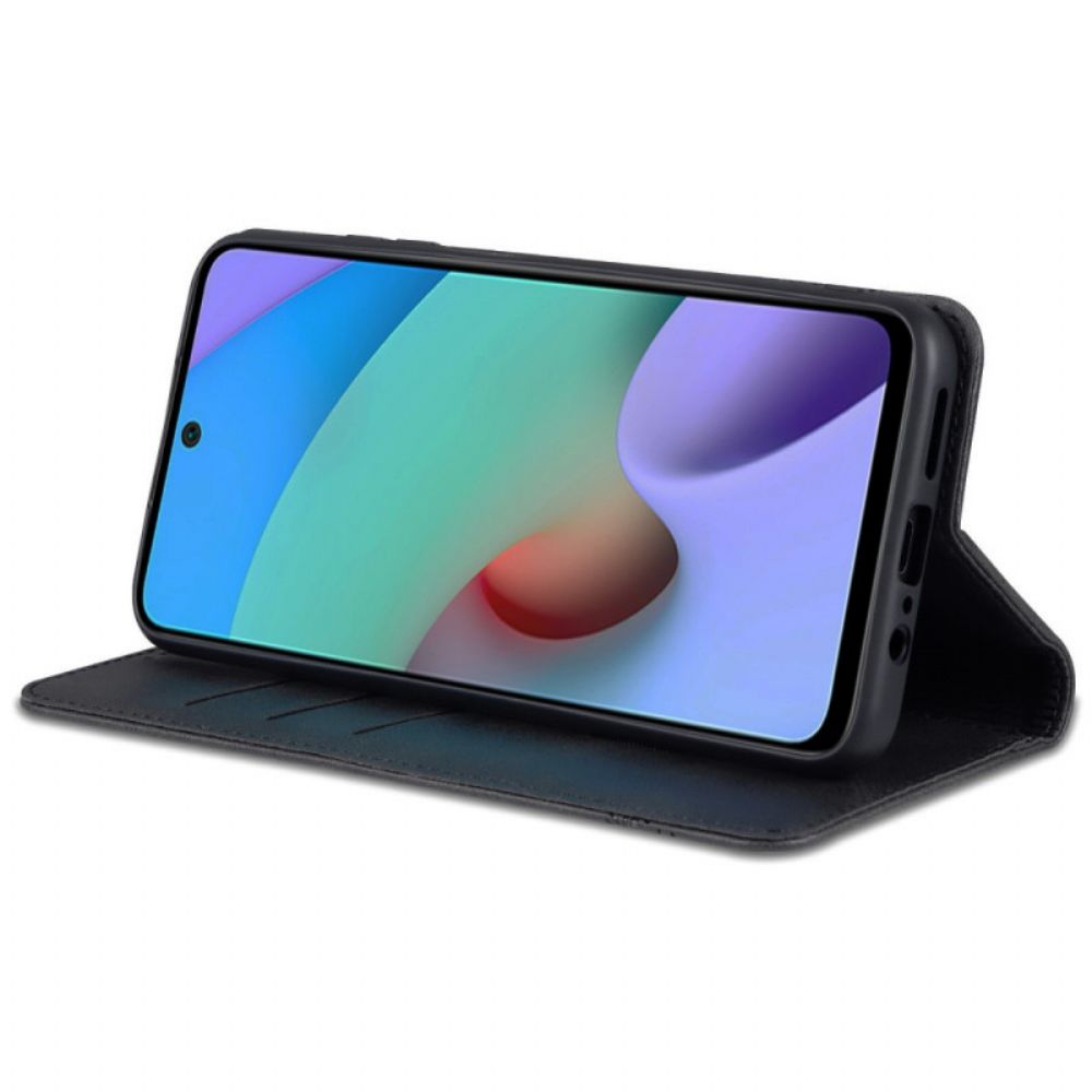 Bescherming Hoesje voor Poco M4 Pro 5G Folio-hoesje Azns Lederen Stijl