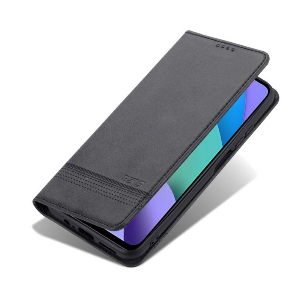 Bescherming Hoesje voor Poco M4 Pro 5G Folio-hoesje Azns Lederen Stijl