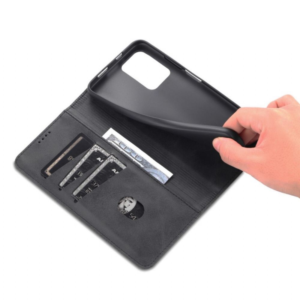 Bescherming Hoesje voor Poco M4 Pro 5G Folio-hoesje Azns Lederen Stijl