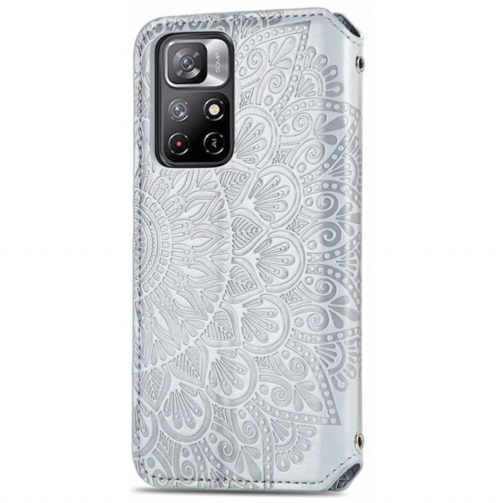 Bescherming Hoesje voor Poco M4 Pro 5G Folio-hoesje Mandala's