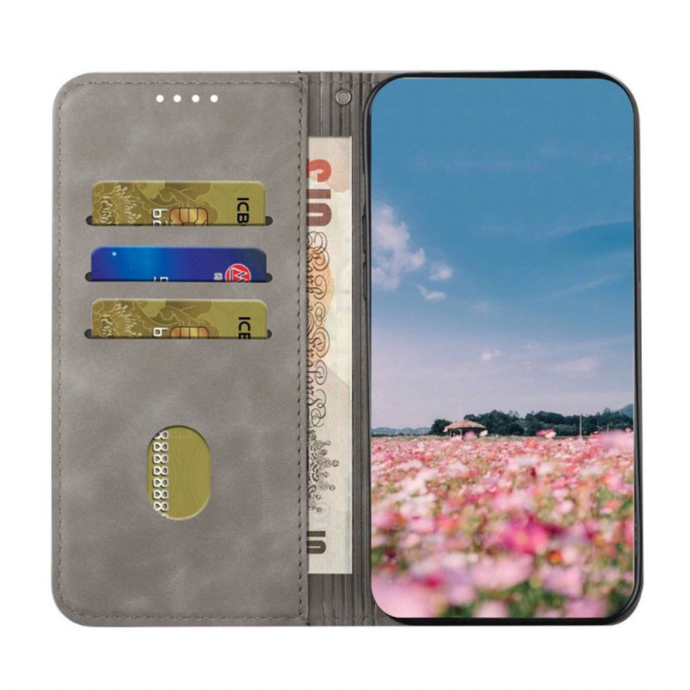 Bescherming Hoesje voor Poco M4 Pro 5G Folio-hoesje S-design Lederen Stijl