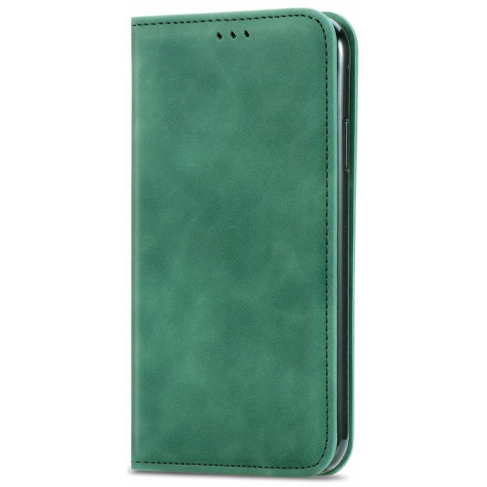 Bescherming Hoesje voor Poco M4 Pro 5G Folio-hoesje Skin-touch Klassiek