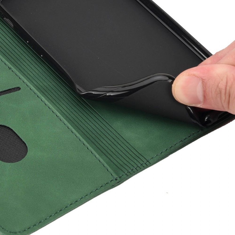 Bescherming Hoesje voor Poco M4 Pro 5G Folio-hoesje Tweekleurig Zakelijk Leereffect