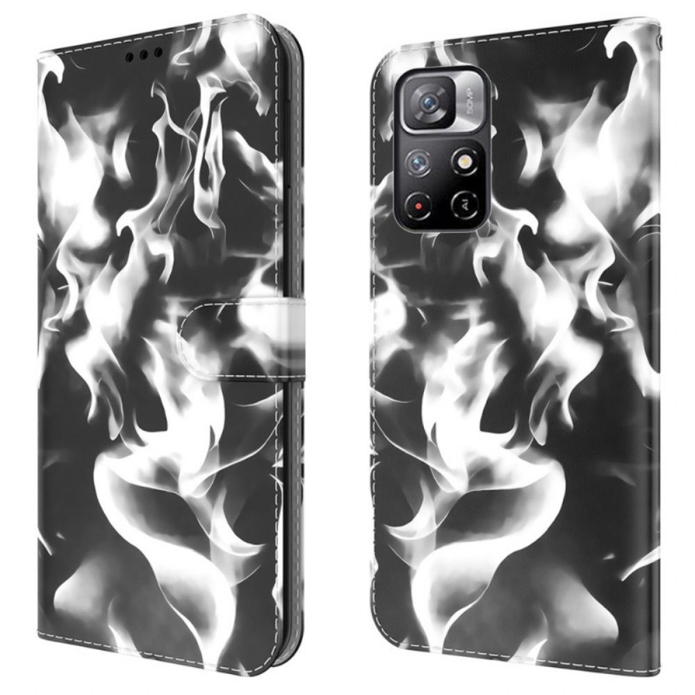 Folio-hoesje voor Poco M4 Pro 5G Abstract Patroon