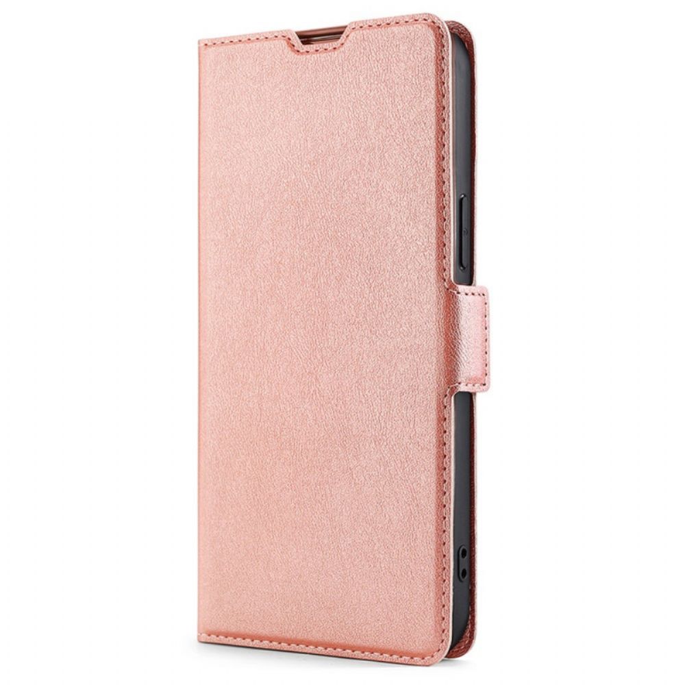 Folio-hoesje voor Poco M4 Pro 5G Fijnheid Leerstijl