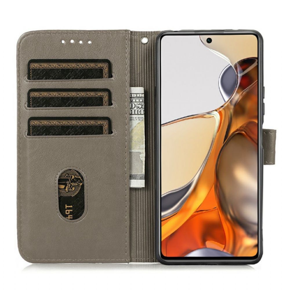 Folio-hoesje voor Poco M4 Pro 5G Meerdere Diamanten