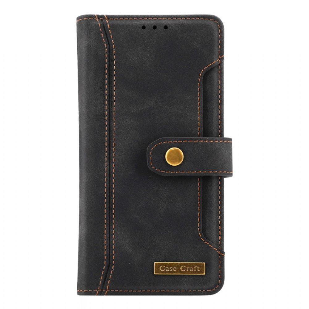 Folio-hoesje voor Poco M4 Pro 5G Met Case Craft Band