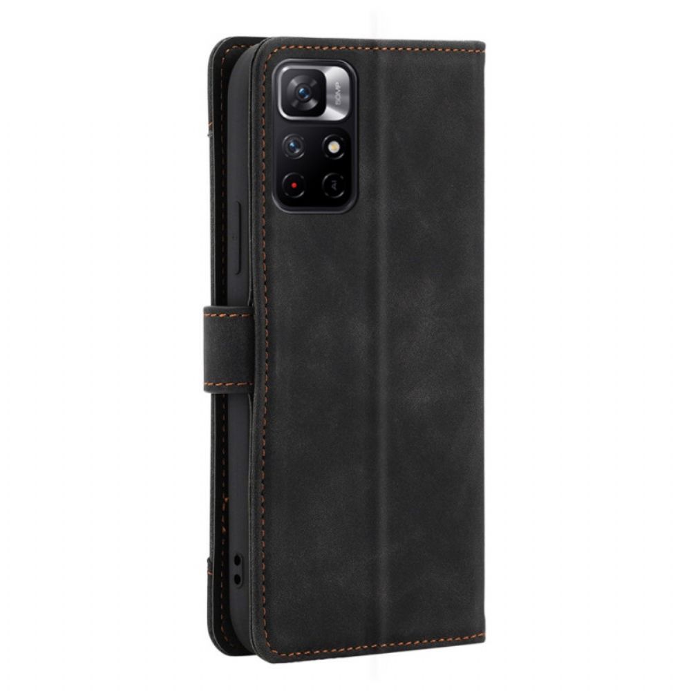 Folio-hoesje voor Poco M4 Pro 5G Met Case Craft Band