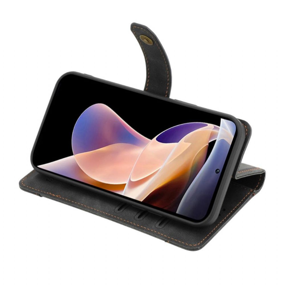 Folio-hoesje voor Poco M4 Pro 5G Met Case Craft Band