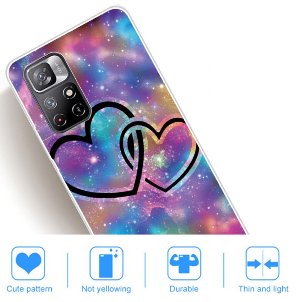 Hoesje voor Poco M4 Pro 5G Geketende Harten