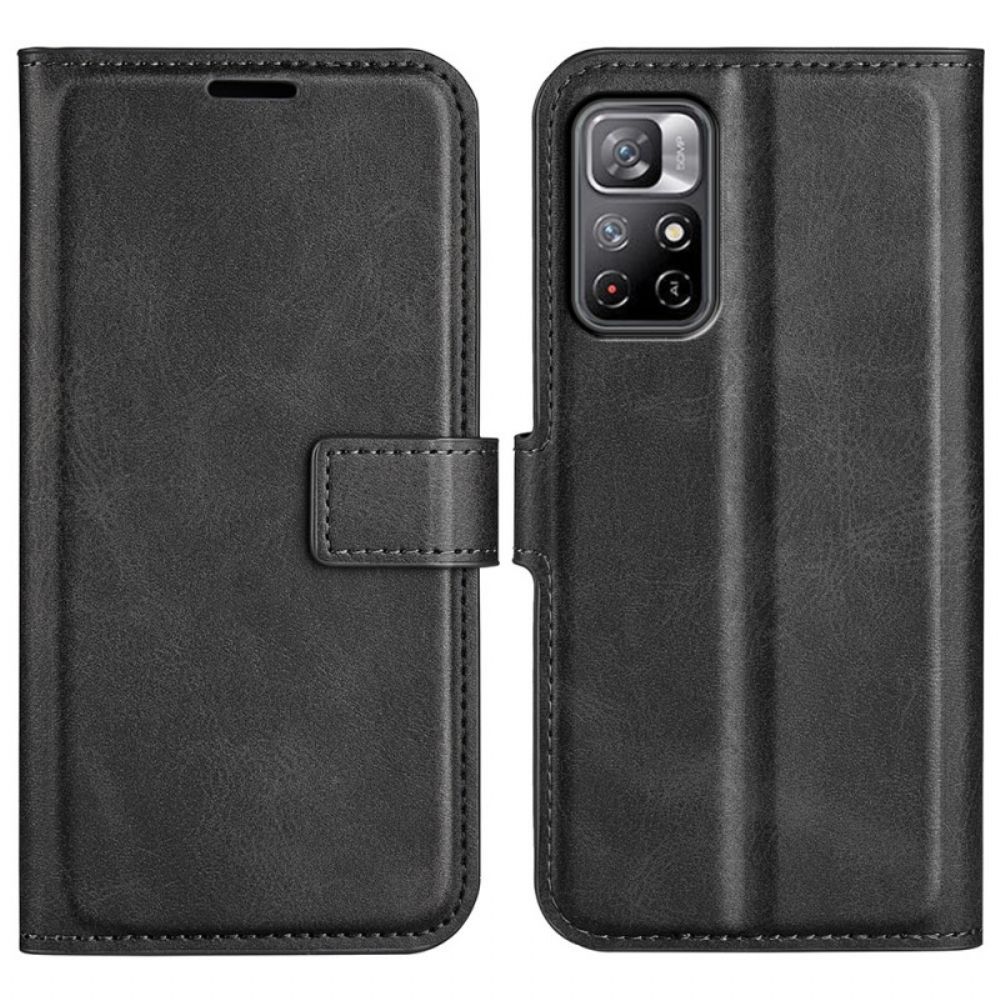 Leren Hoesje voor Poco M4 Pro 5G Kunstleer Design Plus