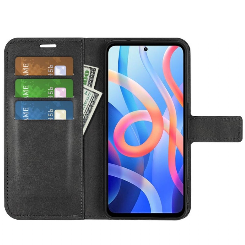 Leren Hoesje voor Poco M4 Pro 5G Kunstleer Design Plus