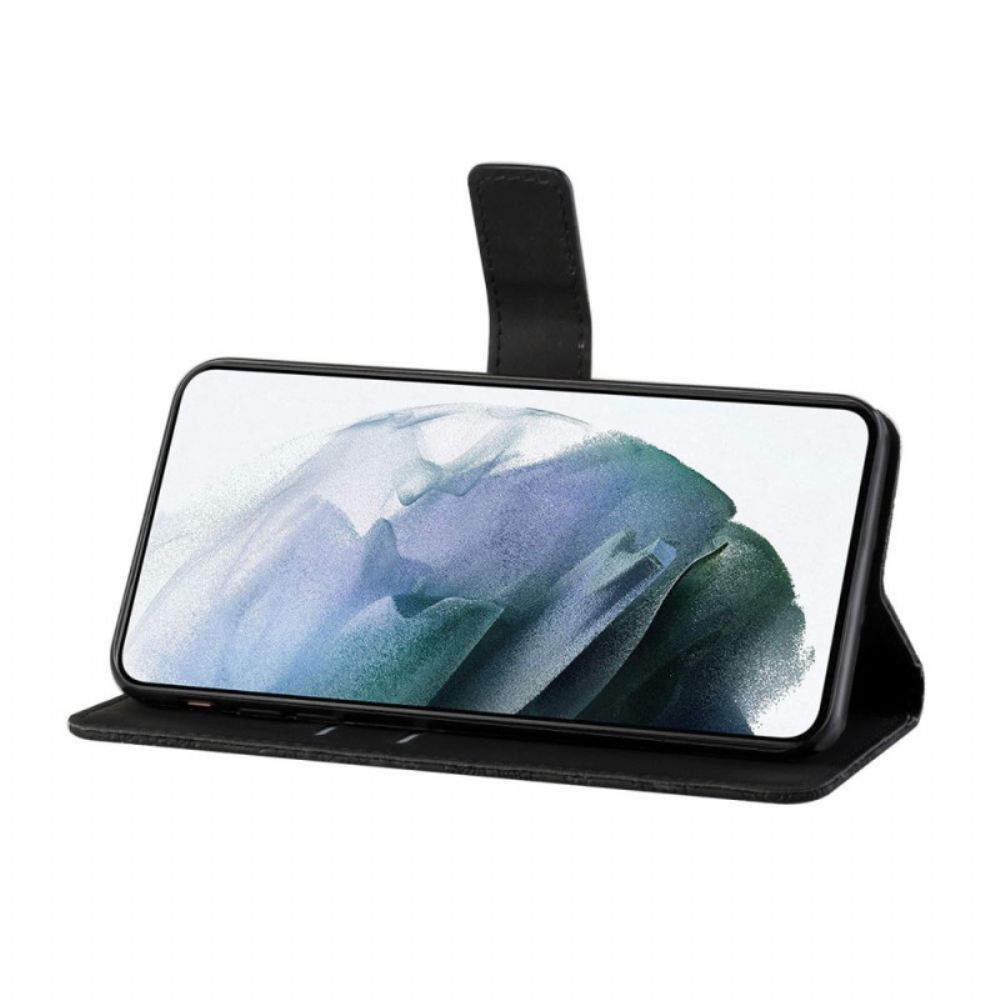 Leren Hoesje voor Poco M4 Pro 5G Tapijtpatroon