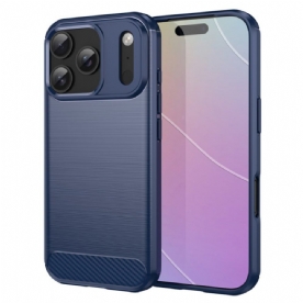 Case Hoesje iPhone 17 Pro Telefoonhoesje Geborsteld Koolstofvezel