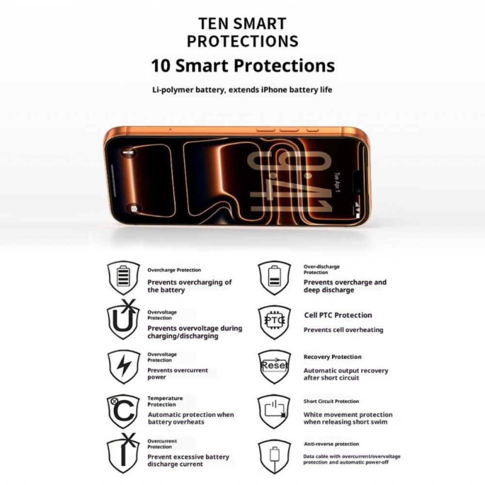 Externe Batterijhoes Van 5000 Mah Voor iPhone 17 Pro Met Ingebouwde Standaard