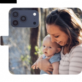 Flip Case Leren iPhone 17 Pro Op Maat Gemaakt