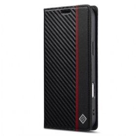 Folio-hoesje iPhone 17 Pro Lc.imeeke Koolstofvezel