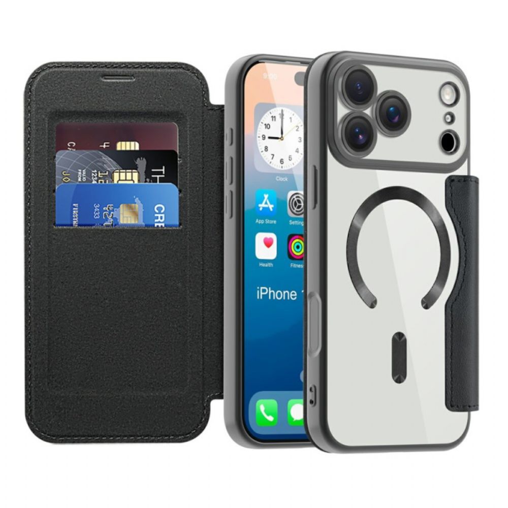 Folio-hoesje iPhone 17 Pro Magsafe-compatibel Met Rfid-blokkering