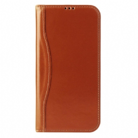 Folio-hoesje iPhone 17 Pro Premium Leerdesign