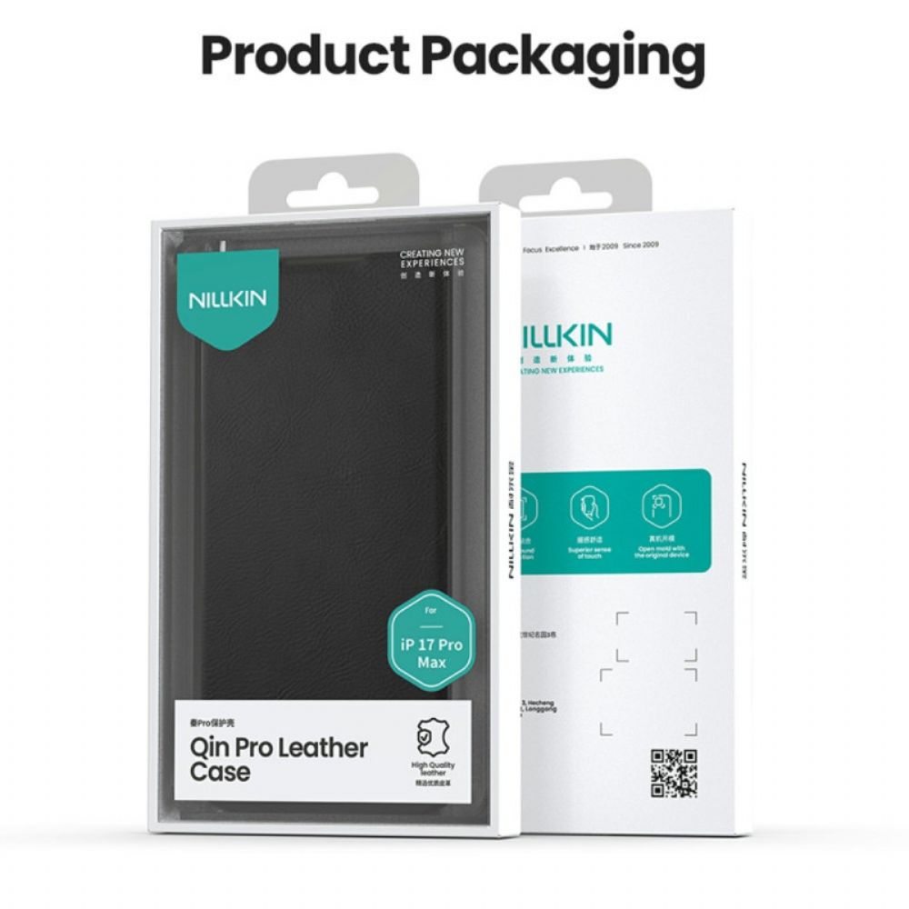 Folio-hoesje iPhone 17 Pro Qin Pro Series Nillkin