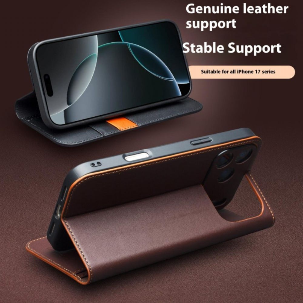 Folio-hoesje iPhone 17 Pro Telefoonhoesje Qialino