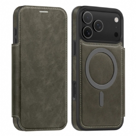 Folio-hoesje Voor iPhone 17 Pro Magsafe-compatibele Rfid-kaarthouder