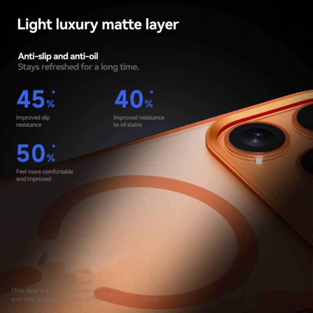 Hoesje iPhone 17 Pro Magsafe-compatibel Semi-transparant