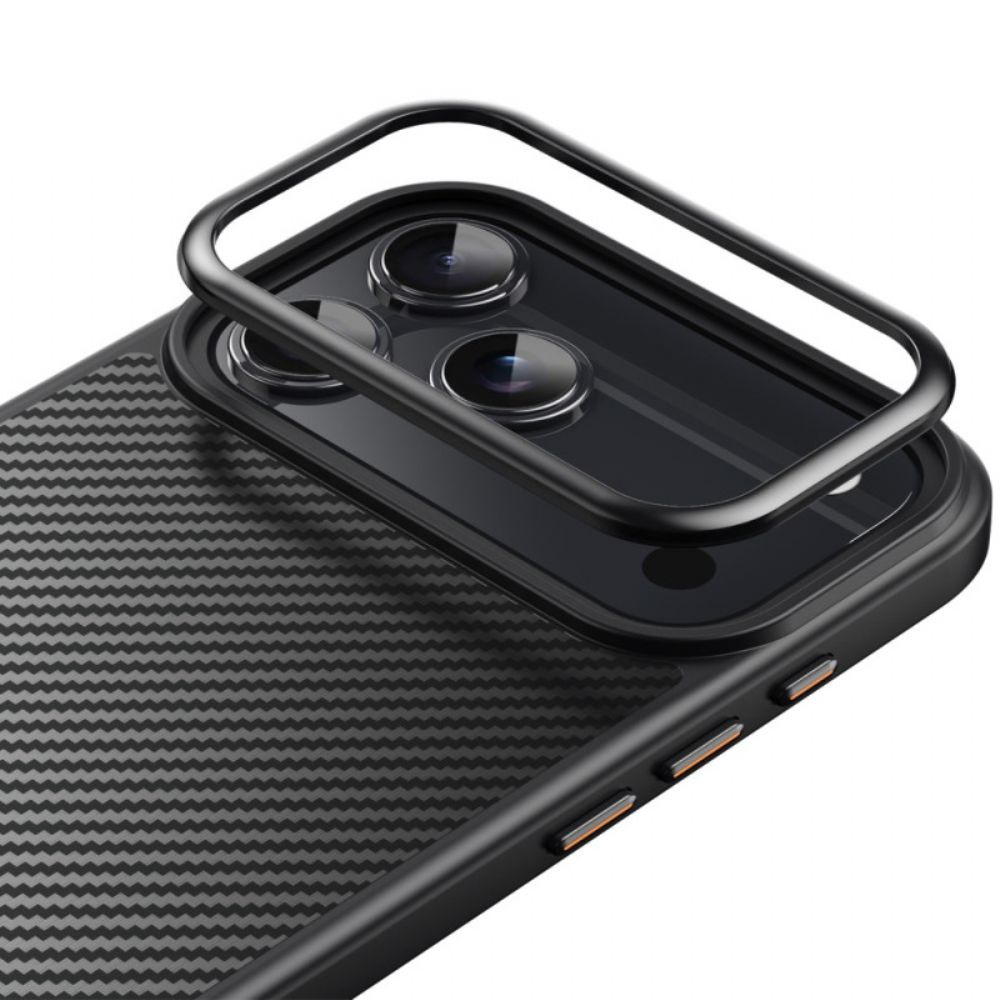 Hoesje iPhone 17 Pro Magsafe-compatibele Ultradunne Carbon