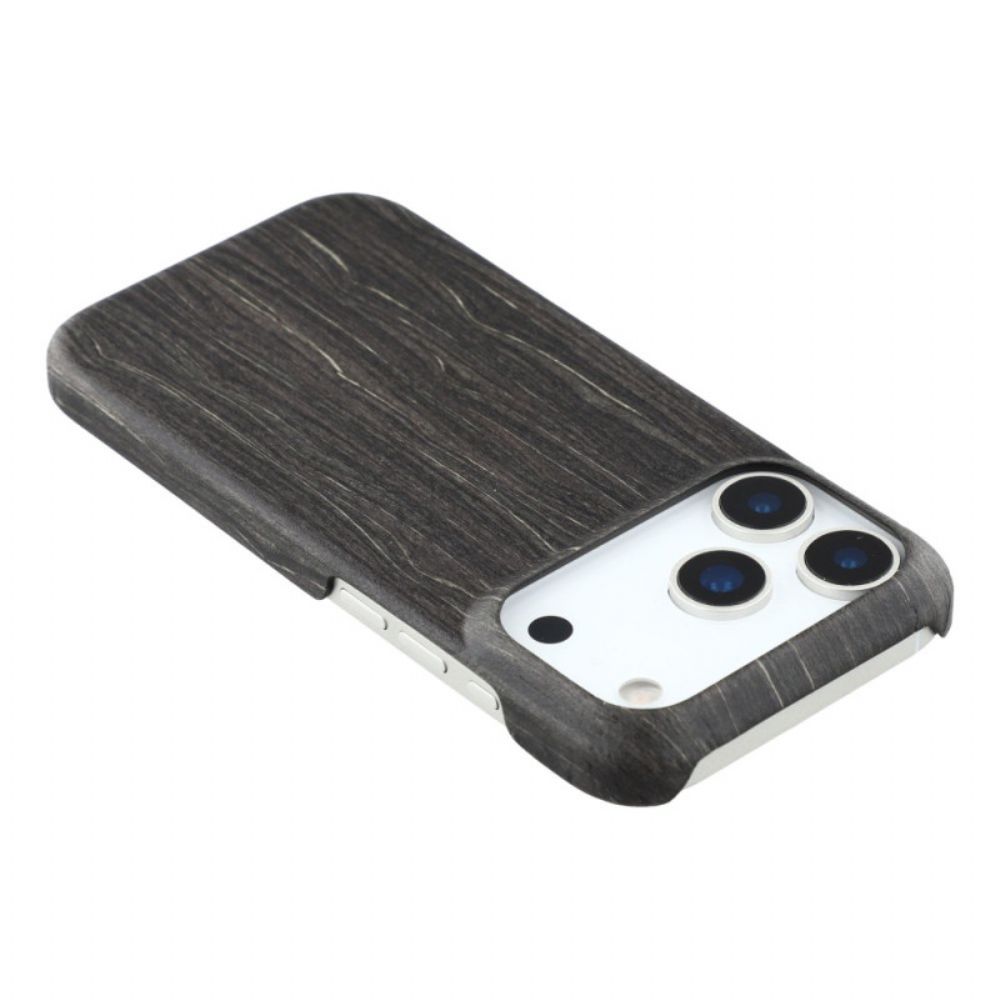 Hoesje iPhone 17 Pro Natuurlijk Hout Bescherming Hoesje