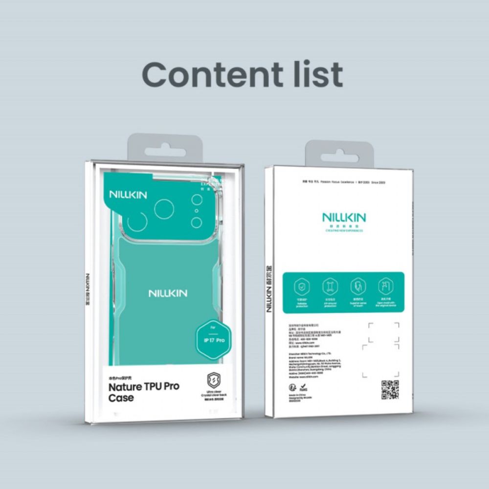 Hoesje Voor iPhone 17 Pro Nature Pro Series Nillkin