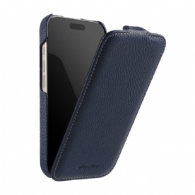 Leren Hoesje iPhone 17 Pro Magsafe-compatibel Met Premium Verticale Flipcover