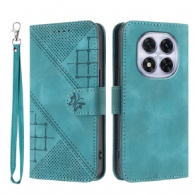 Bescherming Hoesje Xiaomi Redmi Note 14 Pro 4g Geometrisch Patroon Met Bandje