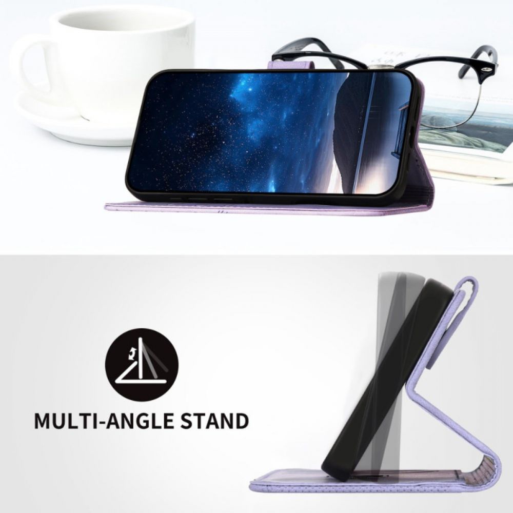 Bescherming Hoesje Xiaomi Redmi Note 14 Pro 4g Geometrisch Patroon Met Bandje