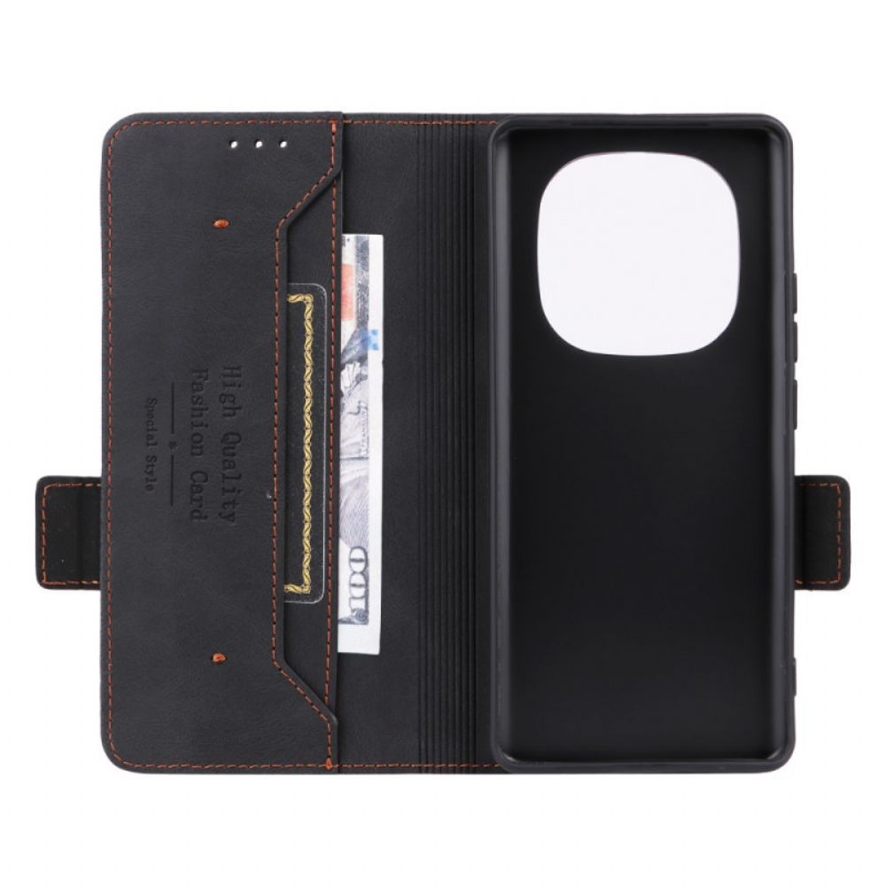 Flip Case Leren Xiaomi Redmi Note 14 Pro 4g Retro