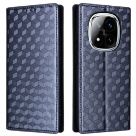 Folio-hoesje Voor Xiaomi Redmi Note 14 Pro 4g 3d Diamanten