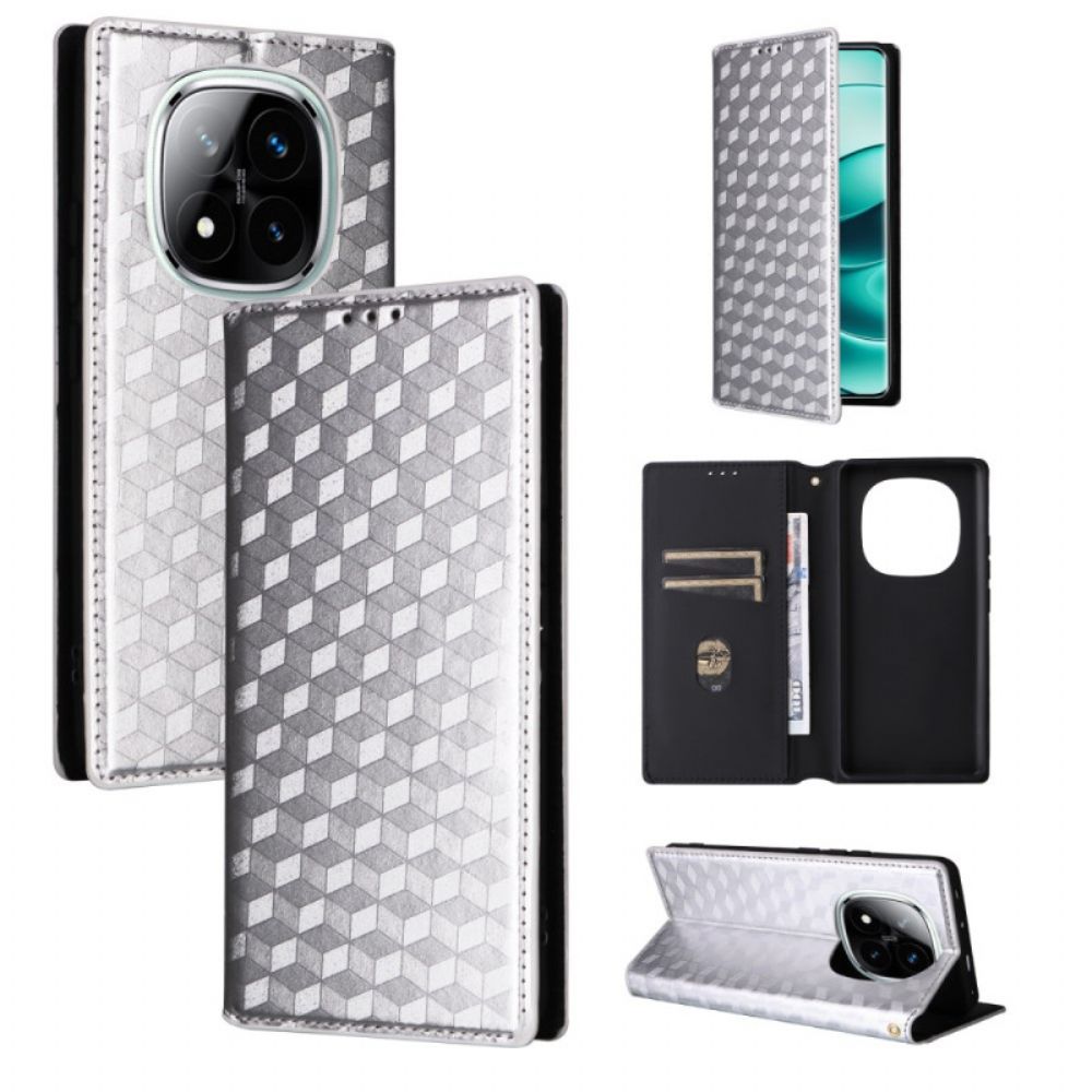 Folio-hoesje Voor Xiaomi Redmi Note 14 Pro 4g 3d Diamanten