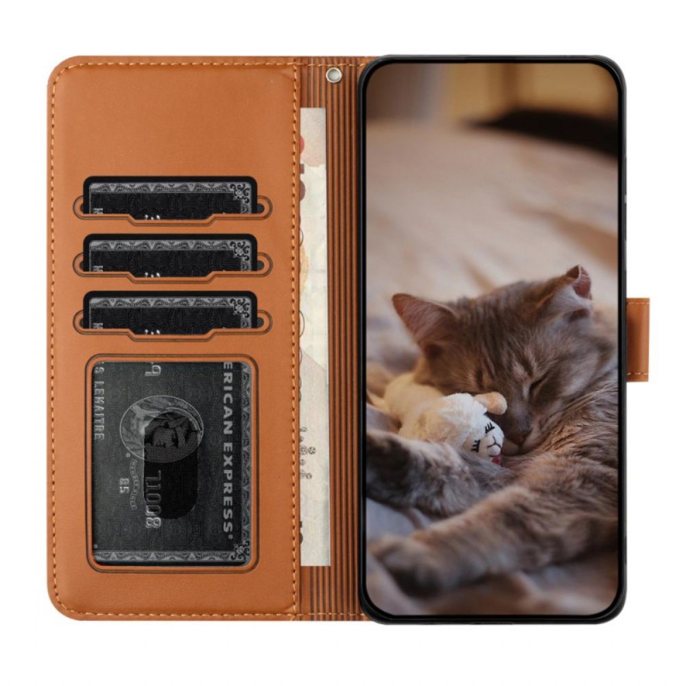 Folio-hoesje Xiaomi Redmi Note 14 Pro 4g Kattengang Met Bandje
