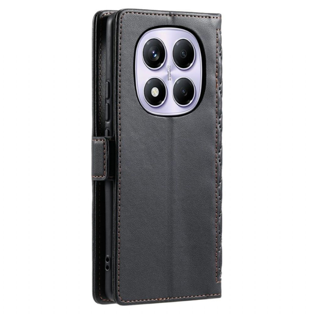 Folio-hoesje Xiaomi Redmi Note 14 Pro 4g Telefoonhoesje Gewatteerd Met Bandje