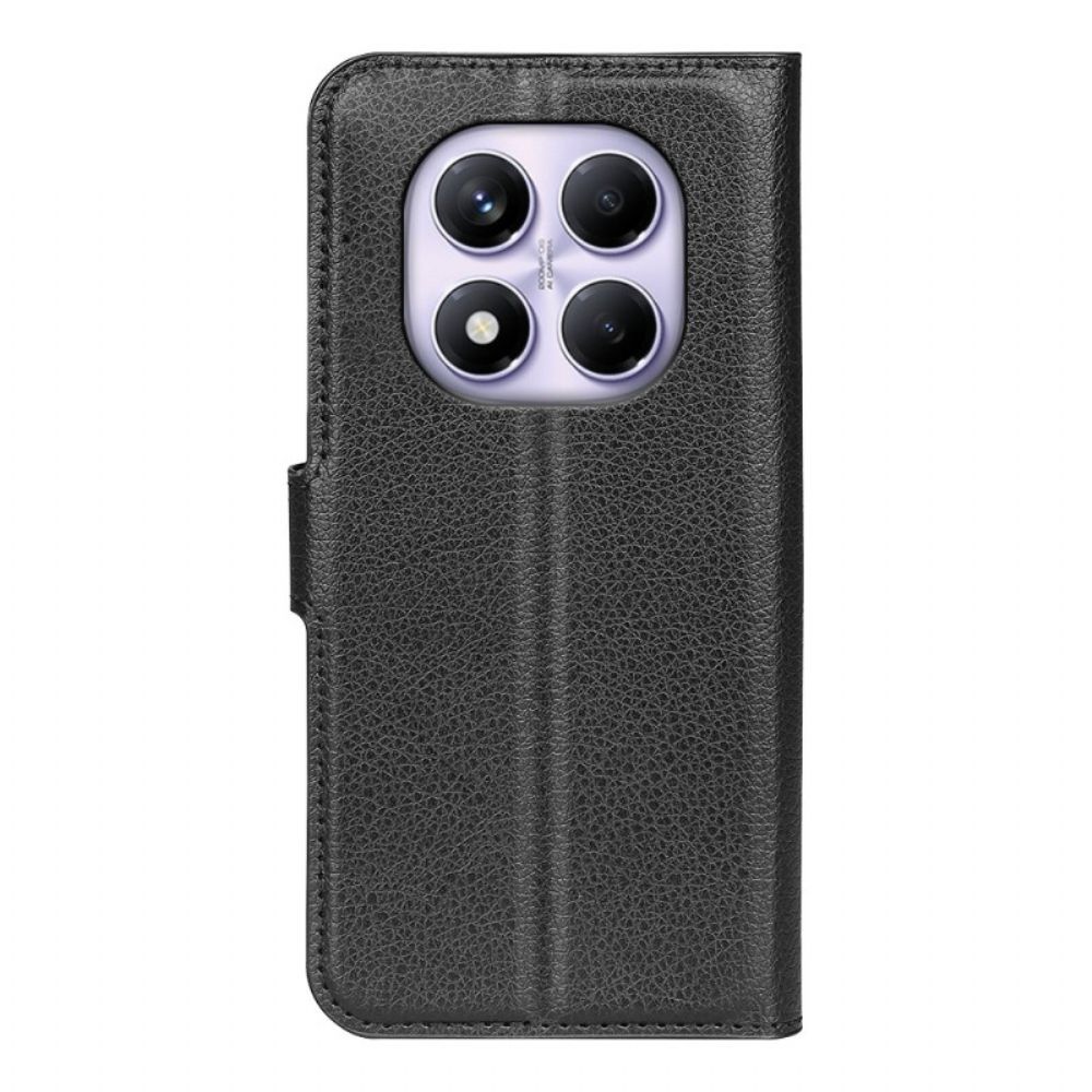 Folio-hoesje Xiaomi Redmi Note 14 Pro 4g Telefoonhoesje Klassiek Lychee Kunstleer