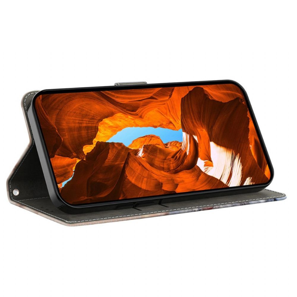 Folio-hoesje Xiaomi Redmi Note 14 Pro 4g Telefoonhoesje Kleurrijke Veren