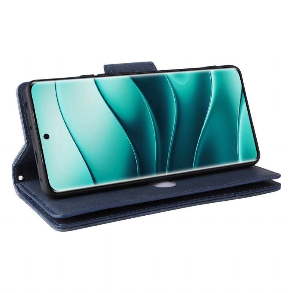 Folio-hoesje Xiaomi Redmi Note 14 Pro 4g Telefoonhoesje Portemonnee Met Rits En Riem