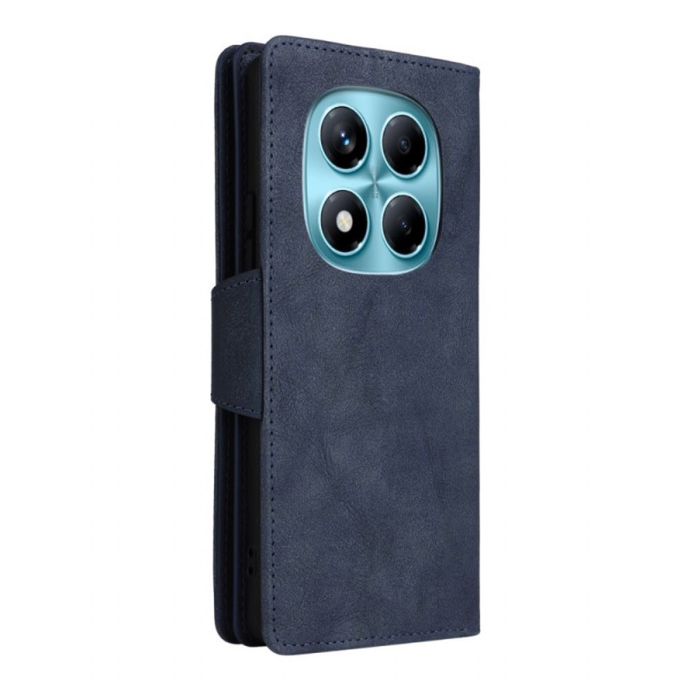 Folio-hoesje Xiaomi Redmi Note 14 Pro 4g Telefoonhoesje Portemonnee Met Rits En Riem